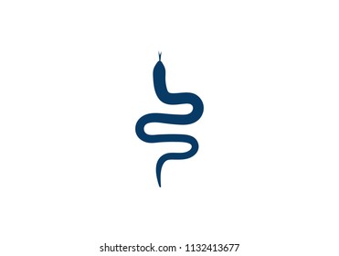 Snake logo vector icon template