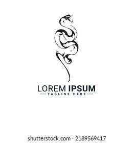 Snake  logo vector illustration design 
