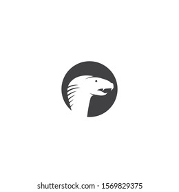 Snake logo vector ilustration template