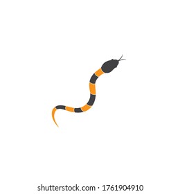 Snake logo vector ilustration template