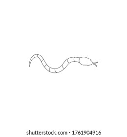 Snake logo vector ilustration template