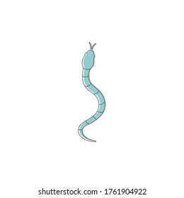 Snake logo vector ilustration template
