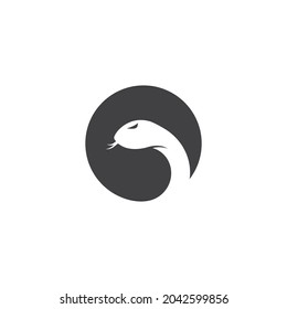 Snake logo vector ilustration template