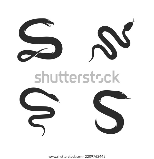 Snake Logo Vector Ilustration Template Stock Vector (Royalty Free ...