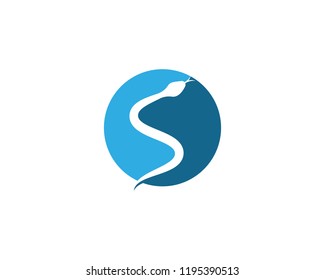 Snake logo vector template