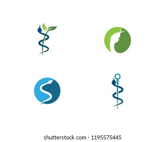 Snake logo vector template