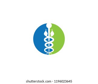 Snake logo vector template