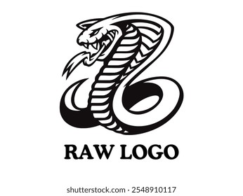 Snake Logo Vektor weißer Hintergrund 