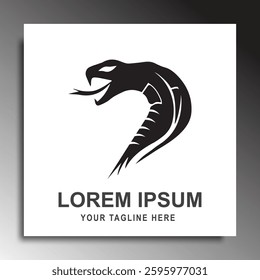 The snake logo is well drawn with the best quality. Iconic, memorable and fun.