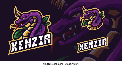 Snake mascot logo is a mascot logo for gaming streamers, and also gaming team