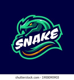 Snake Mascot Logo Gaming Temolate