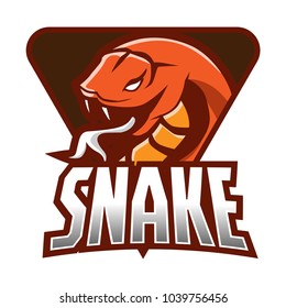 Snake Mascot Logo Vector Illustration