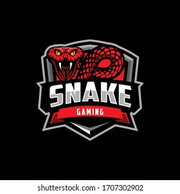 Snake mascot for Sport and gaming logo