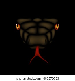 Snake Mask background. Vector illustration