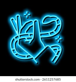 snake meditation boho neon light sign vector. snake meditation boho illustration