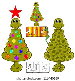 snake new year tree