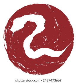 Snake New Year's card Character Icon