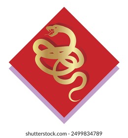 Snake New Year's card Chinese zodiac Icons