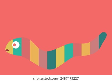 Snake New Year's card Cute Background