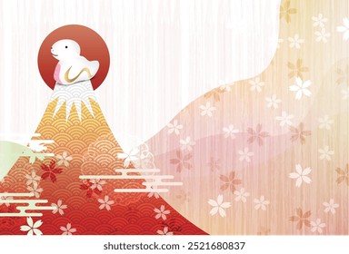 Snake New Year's card Cute Background