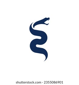 snake and number 2 vector logo design