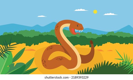 serpiente sobre el fondo de la naturaleza