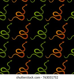 Snake on background vector illustration. Doodle style. Design, print, logo, decor, textile, paper
