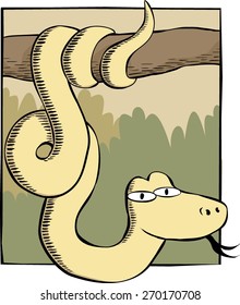 Snake on a branch