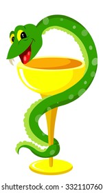 snake on cup sign