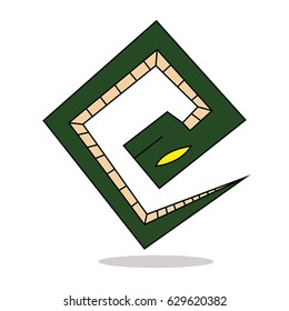 Snake on a white design