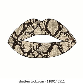 snake piton lips pattern animal skin