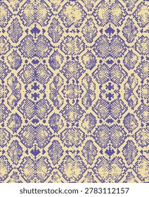 Snake Print Seamless Pattern. Vector Python Skin Texture Background for Fashion, Textile, and Luxury Design.
