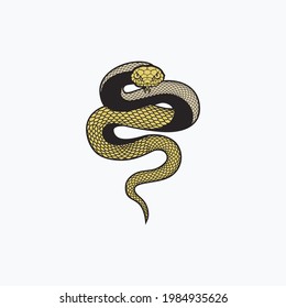 Snake Python Mascot Vector Logo Design