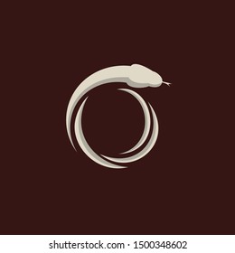 Snake Recycle Animal Reptile Vector Logo