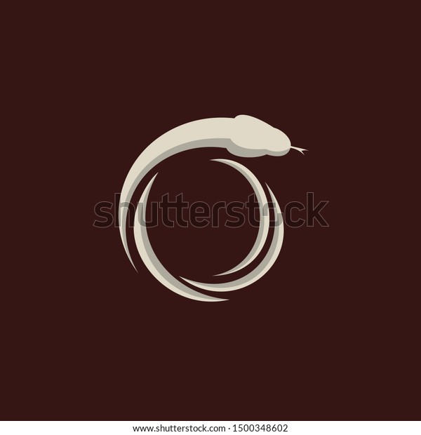 Snake Recycle Animal Reptile Vector Logo Stock Vector (Royalty Free ...