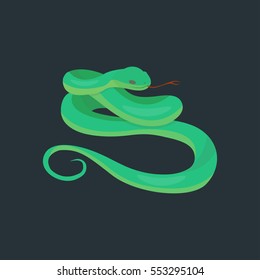 Snake reptile cartoon vector