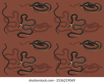 Snake Ringneck Cute Seamless Wallpaper Background