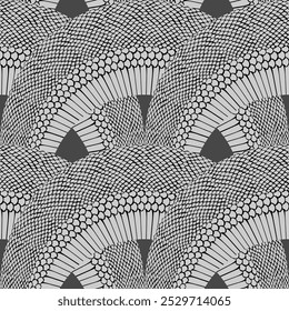 Snake rings seamless pattern. Vector illustration.