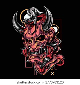 Snake Satan Mechanical Illustration tshirt design