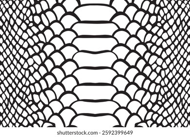 Snake scale texture vector illustration