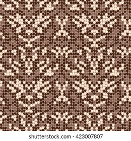 Snake Scales. Texture Of Desert Town Camouflage.
Seamless pattern. 