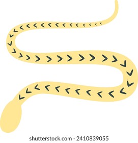 Snake Con Ilustración De Vector De Patrón Escandinavo