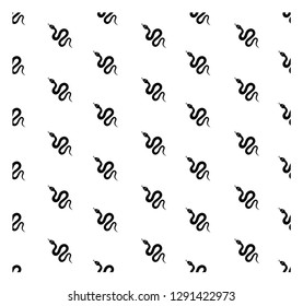 Snake seamless black and white pattern, background