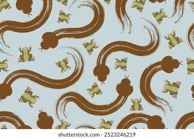 snake seamless pattern for background, fabric, cover, wrapping, etc