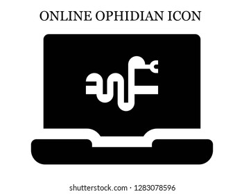 Snake search icon. Editable Snake search icon for web or mobile.