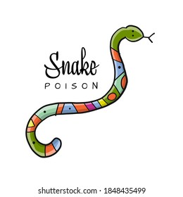 Snake shape. tribal ethnic ornament for your design. vector illustration