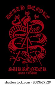 snake silhouette concept illustration vector