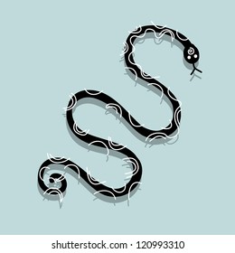Snake silhouette design