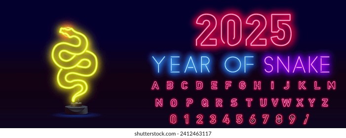 Snake silhouette design, symbol of chinese new year 2025