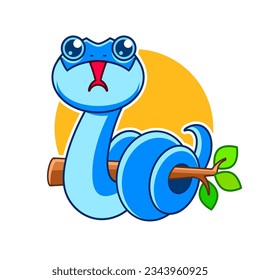 Snake silhouette illustration. Black serpent isolated on a white background. Vector tattoo design.